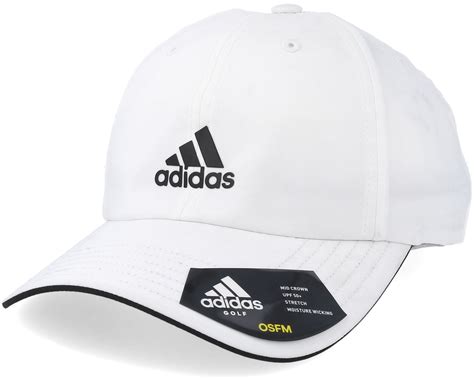 Mens Golf Cap White Adjustable - Adidas keps - Hatstore.se