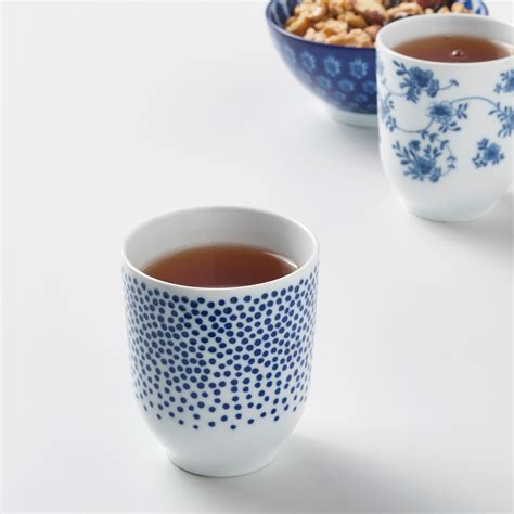 ENTUSIASM mug, patterned/blue, 22 cl | IKEA Indonesia