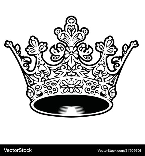 Crown king and queen drawing royal princess Vector Image