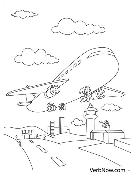 Free AIRPLANE Coloring Pages for Download (Printable PDF)