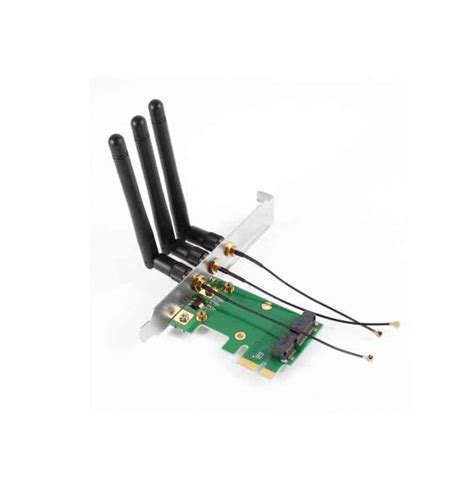 Mini PCI-E Express To PCI-E Wireless Adapter (3 Antennas) In Pakistan ...