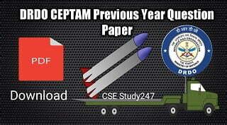 DRDO CEPTAM 10 Previous Question Papers PDF Download ⋆ csestudy247