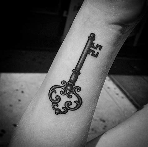 Antique Skeleton Key Tattoo