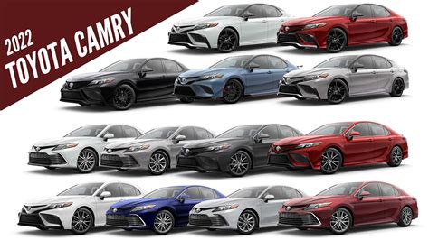 2022 Toyota Camry Le Colors