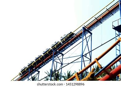 Vintage Toned Picture Roller Coaster Amusement Stock Photo 1547267234 ...