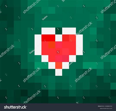 Heart Drawing 8 Bit Pixel Texture Stock Illustration 2108880782 ...