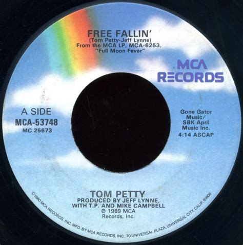 Tom Petty – Free Fallin' – Vinyl (Gloversville Pressing, 7", 45 RPM ...