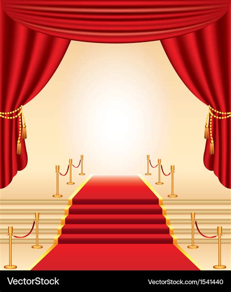 Red carpet Royalty Free Vector Image - VectorStock