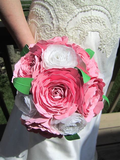 English Rose Bouquet Wedding Bouquet Bridal Bouquet Paper