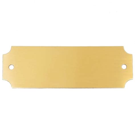 Blank Plaque Brass