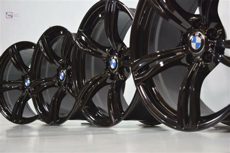 20″ BMW M5 550i 535i 525i WHEELS M343 FACTORY OEM BLACK GENUINE WHEELS ...