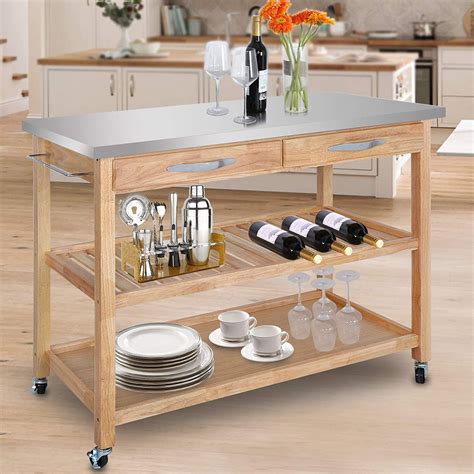 Kitchen Utility Carts With Wheels And Baskets - Image to u