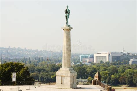 Pobednik Monument - Belgrade - Serbia Stock Image - Image of cityscape ...