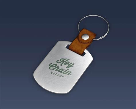 Free Keychain Mockup PSD Set - Good Mockups