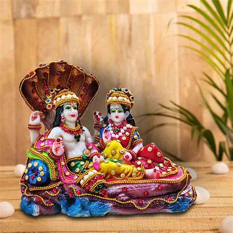 Buy Lord Vishnu Lakshmi Idol Online | Call 8884243583 | Lord Vishnu And ...