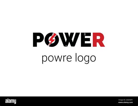 power logo design template Stock Vector Image & Art - Alamy