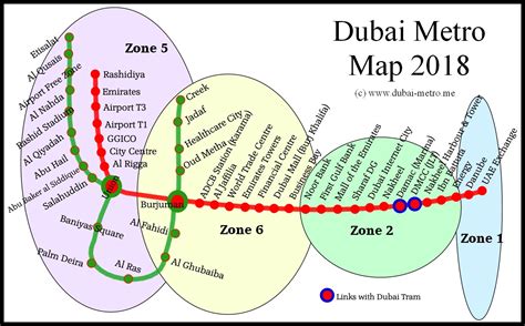 Dubai Metro Zones - Dubai Metro Information