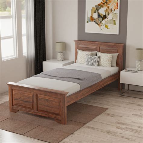 Arin Wooden Single Bed - Decornation