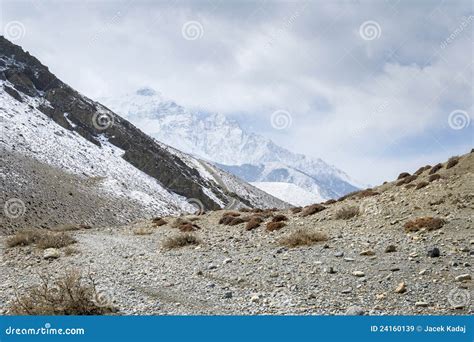 Trekking in Himalaya stock image. Image of panoramic - 24160139