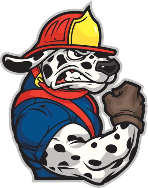 Best Dalmatian Fire Department Dog Cartoon Illustrations, Royalty-Free ...