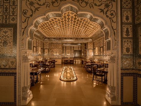 Jaipur: This opulent restaurant pays homage to the Sheesh Mahal at Amer ...