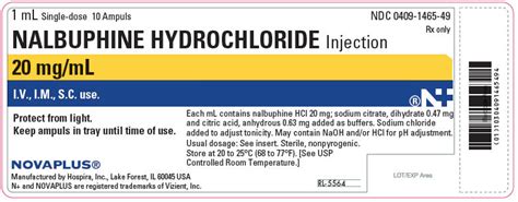 Nalbuphine - FDA prescribing information, side effects and uses