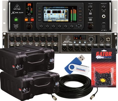 Behringer X32 Rack Digital Mixer Package - w/Rack Case and Digital ...