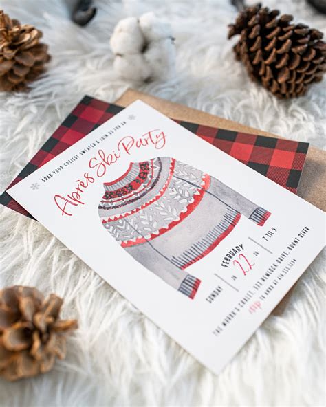 Après Ski Party Invitation / Printable Ski Party Invitation - Etsy