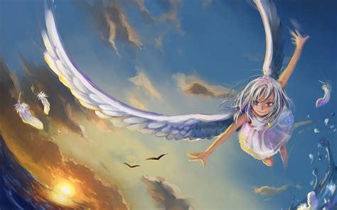 Anime Angel wings HD Image Free Download