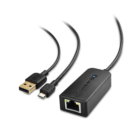 Cable Matters Fire Stick Ethernet Adapter, Micro USB to Ethernet ...