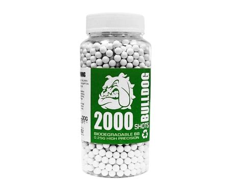 Box of 25KG Bulldog Biodegradable 2000 Airsoft BB Pellets 0.20G (White ...