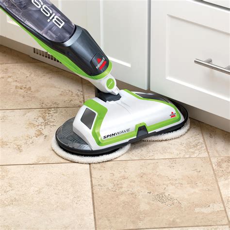 Best Buy: BISSELL SpinWave Powered Hard Floor Mop White/Titanium/Green 2039