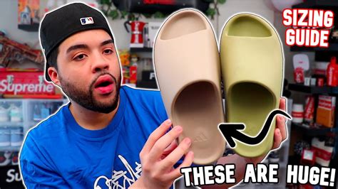 BEWARE! The NEW YEEZY SLIDES Are HUGE! Sizing Guide + Review 2022 - YouTube