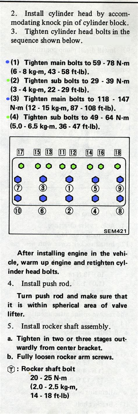 Nissan sentra cylinder head torque