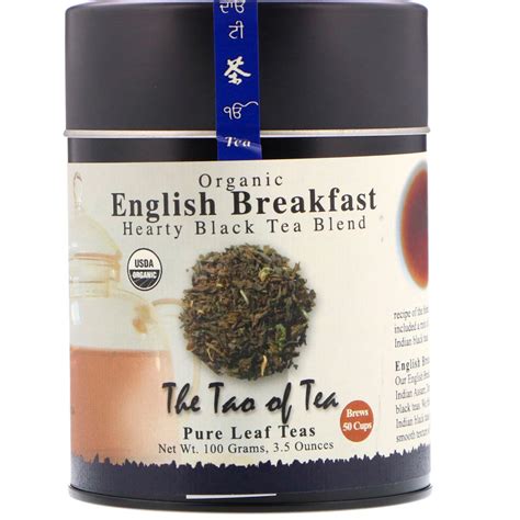 The Tao of Tea, Organic Hearty Black Tea Blend, English Breakfast, 3.5 ...