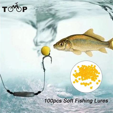 100Pcs/Box Carp Bait Floating Fishing Lure 10/8mm Corn Flavor ...