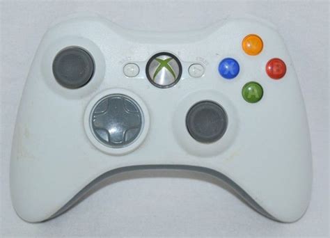 Xbox 360 Wired White Controller Untested #Microsoft