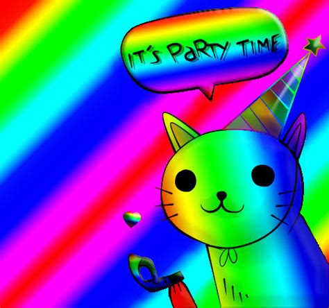 Party high | Party Cat | Know Your Meme