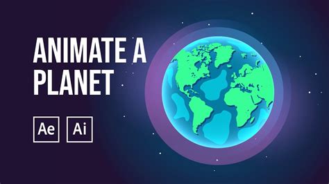 How to Animate a Planet with After Effects & Illustrator | Quick and ...