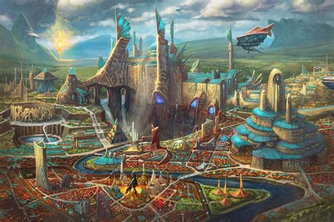 ArtStation - Ellomyr - A Metropolis of Numenera, Bruce Brenneise ...