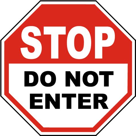 Do Not Enter PNG | PNG All