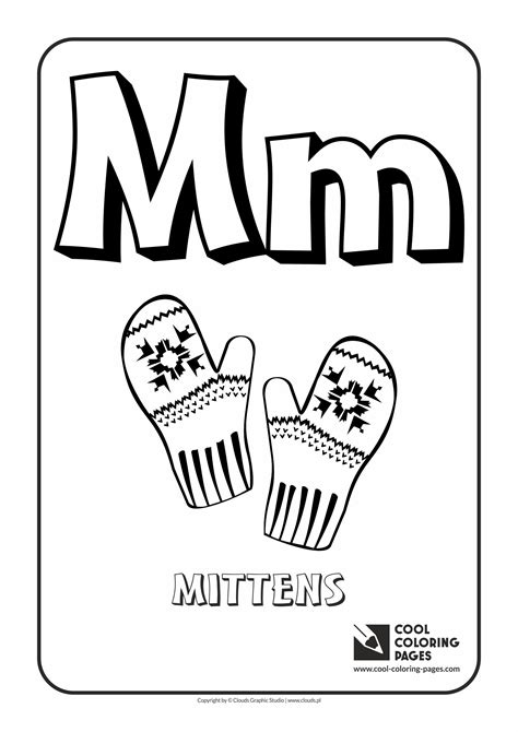 Letter Mm Coloring Pages