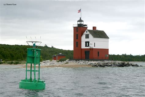 Round Island Lighthouse - Near Mackinac Island, Michigan