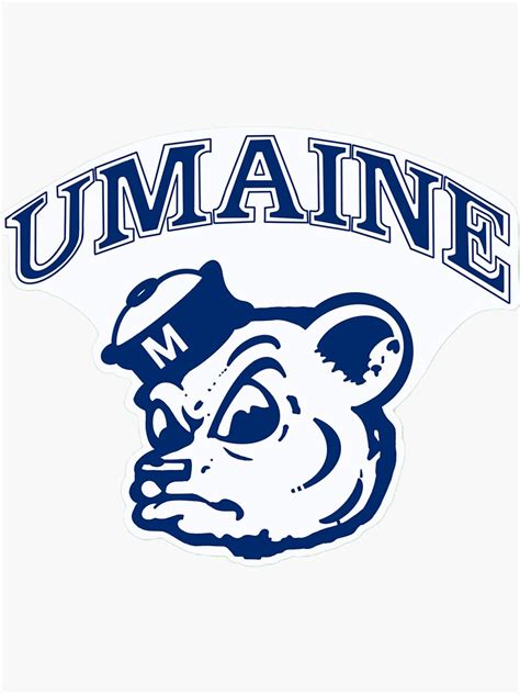 "Vintage UMaine Black Bears Logo" Sticker for Sale by PlumAdorable ...