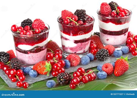 Soft fruit dessert stock image. Image of breakfast, dessert - 55771527