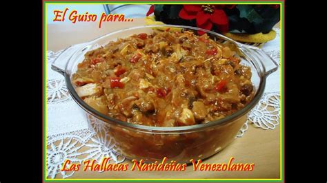 Receta del Guiso para las Hallacas Navideñas Venezolanas | Recetas ...