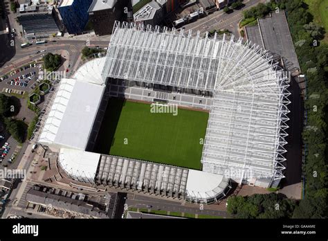 aerial view of St James Park home of Newcastle United football club ...