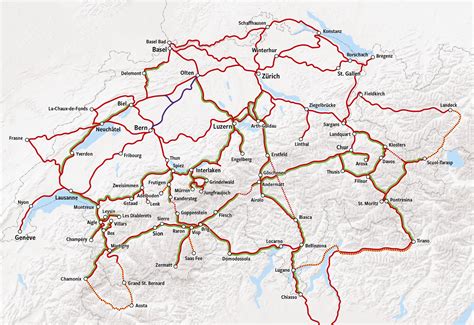 Switzerland by train | Train tickets, Cheap train tickets, Train map