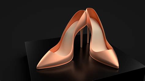 CG, 3D, 4K, high heels, render, crystal HD Wallpaper