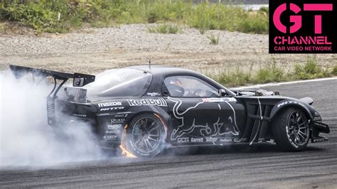 Mad Mike in Twin Turbo 4 Rotor RX-7 Wins Formula Drift Japan - YouTube